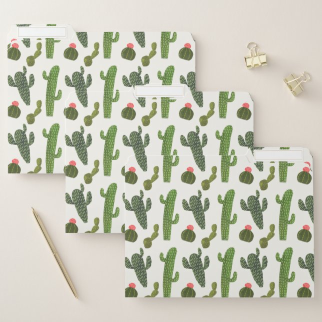 Llamarama Collection | Cute Cactus File Folder (Set)