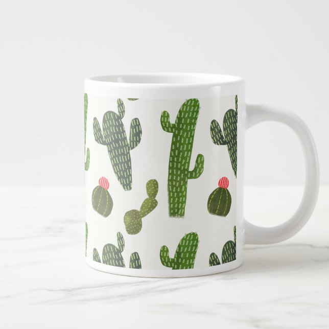 Llamarama Collection | Cute Cactus Giant Coffee Mug (Right)
