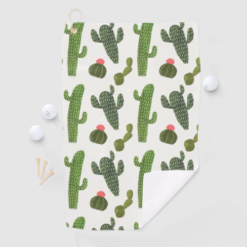 Llamarama Collection  Cute Cactus Golf Towel