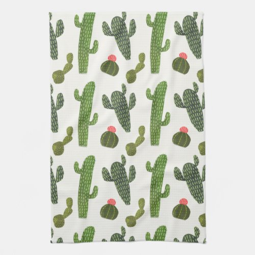 Llamarama Collection  Cute Cactus Kitchen Towel