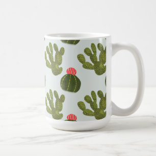 Llamarama Collection   Cute Cactus Pattern Coffee Mug