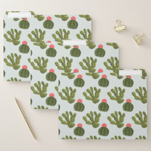 Llamarama Collection   Cute Cactus Pattern File Folder