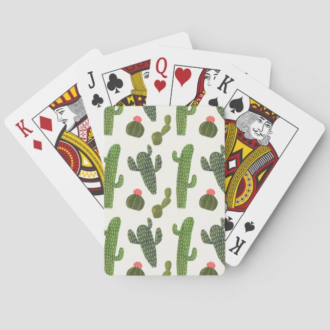 Llamarama Collection | Cute Cactus Poker Cards (Back)