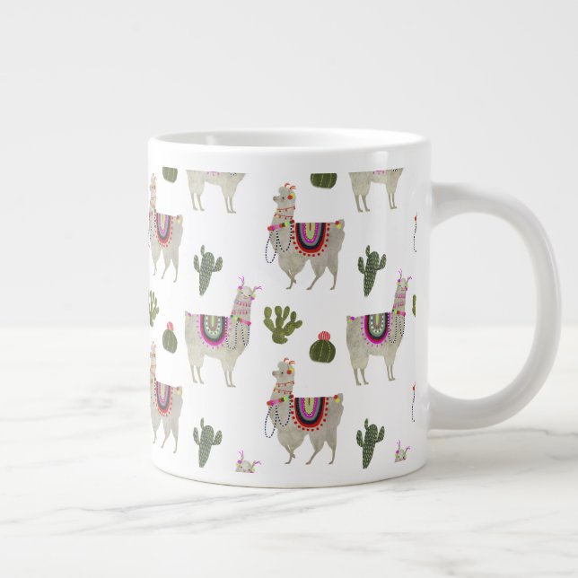 Llamarama Collection | Cute Lllamas Giant Coffee Mug (Right)