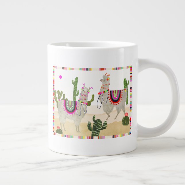 Llamarama Collection | Cute Lllamas Giant Coffee Mug (Right)