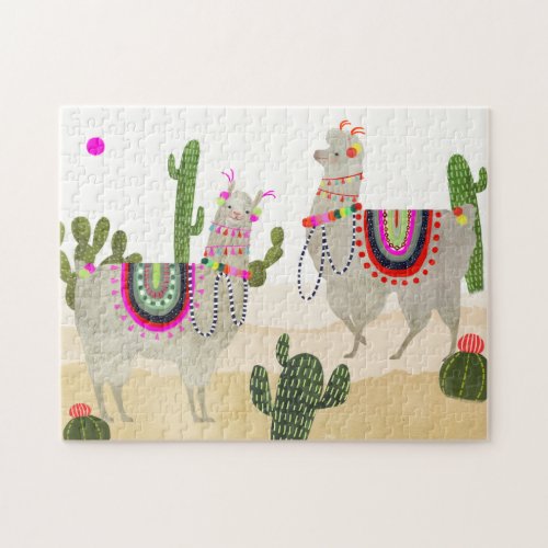 Llamarama Collection  Cute Lllamas Jigsaw Puzzle