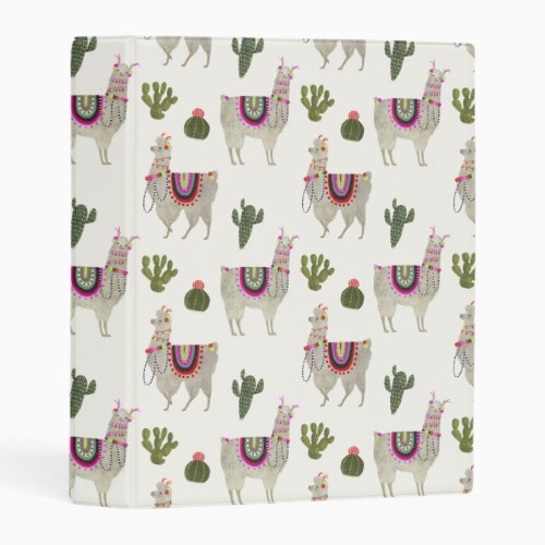 Llamarama Collection  Cute Lllamas Mini Binder