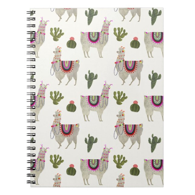 Llamarama Collection | Cute Lllamas Notebook (Front)