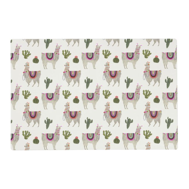 Llamarama Collection | Cute Lllamas Placemat (Front)