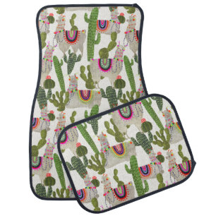 Llamarama Collection Pattern Car Floor Mat