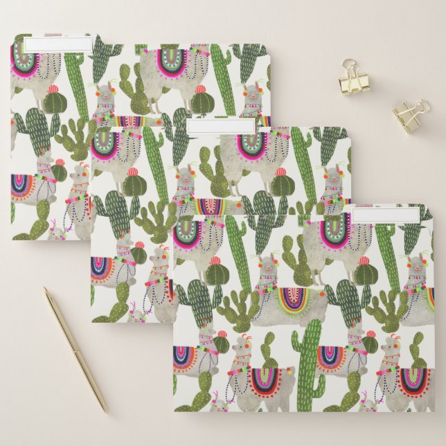 Llamarama Collection Pattern File Folder (Set)