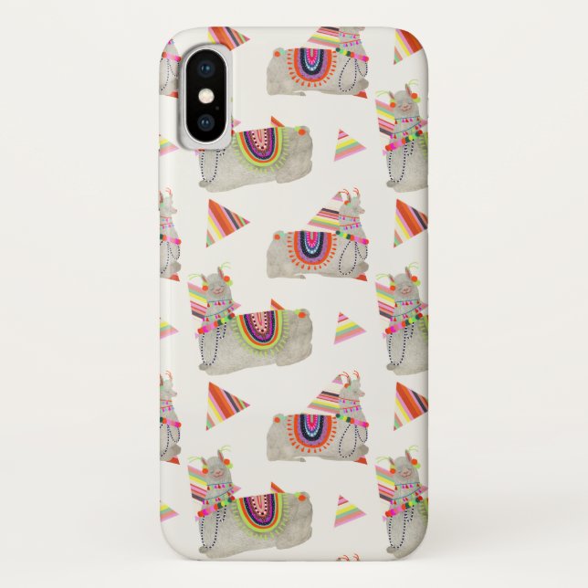 Llamarama Collection Pattern II Case-Mate iPhone Case (Back)
