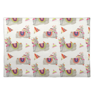 Llamarama Collection Pattern II Cloth Placemat