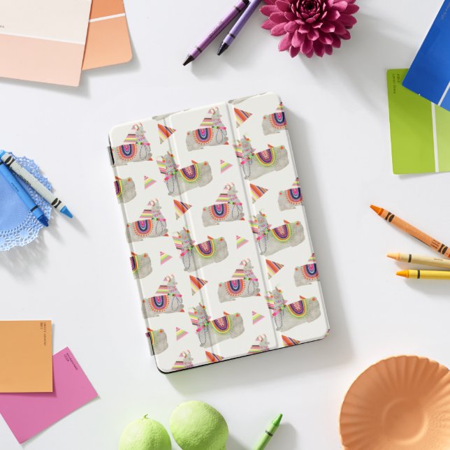 Llamarama Collection Pattern II iPad Pro Cover (Desk)
