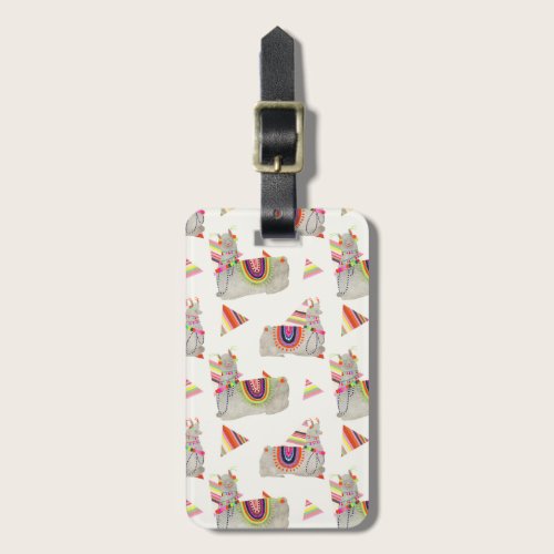 Llamarama Collection Pattern II Luggage Tag