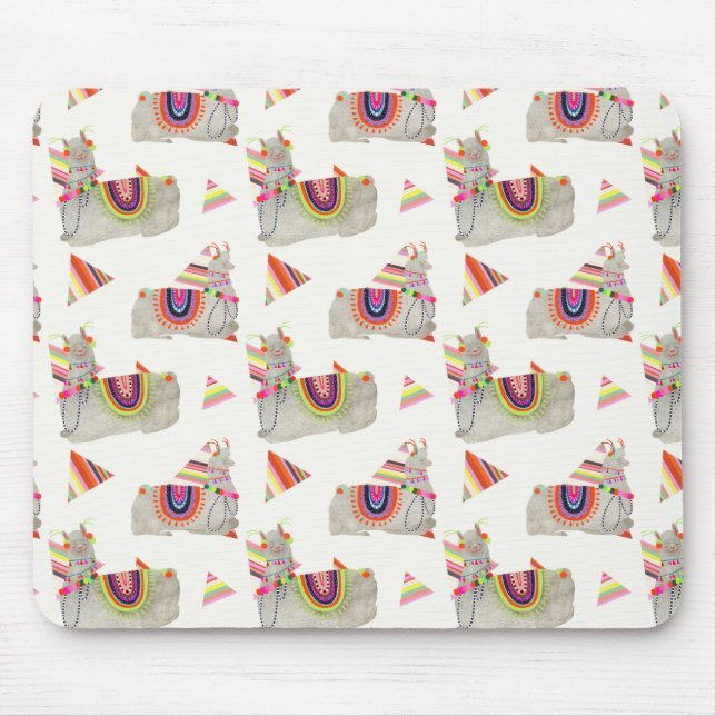 Llamarama Collection Pattern II Mouse Pad (Front)