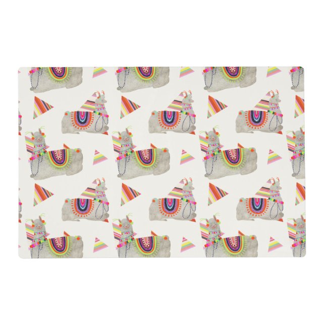 Llamarama Collection Pattern II Placemat (Front)