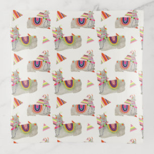 Llamarama Collection Pattern II Trinket Tray