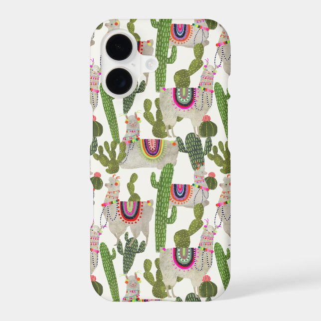 Llamarama Collection Pattern Iphone Case (Back)