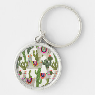 Llamarama Collection Pattern Keychain