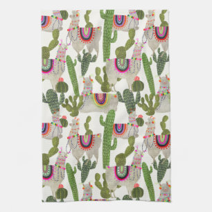 Llamarama Collection Pattern Kitchen Towel