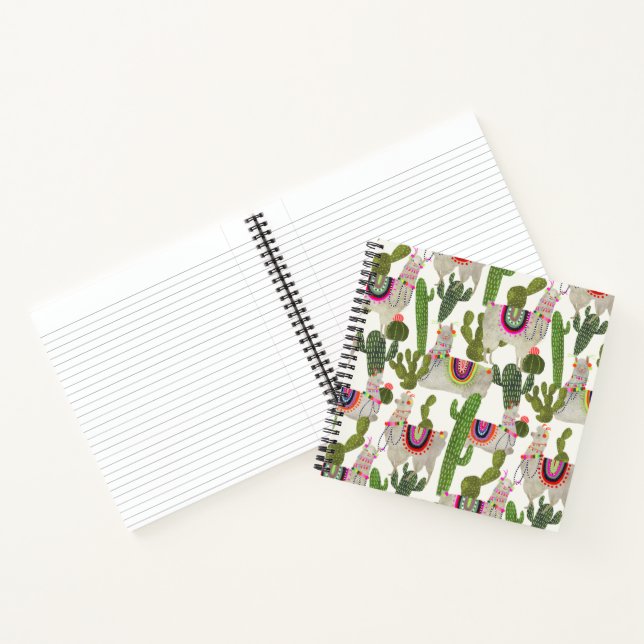 Llamarama Collection Pattern Notebook (Inside)