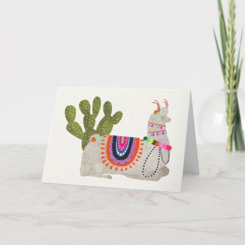 Llamarama Collection  Smiling Llamas Card