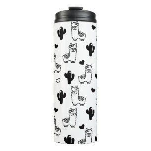 Llamas and Cactus Tumbler, Insulated Tumbler
