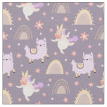 Llamas And Unicorns Fabric