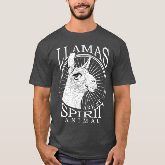Llamas are my spirit animal gift T-Shirt
