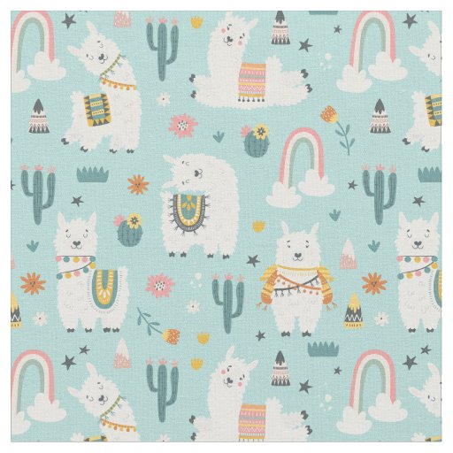 Llamas Fabric