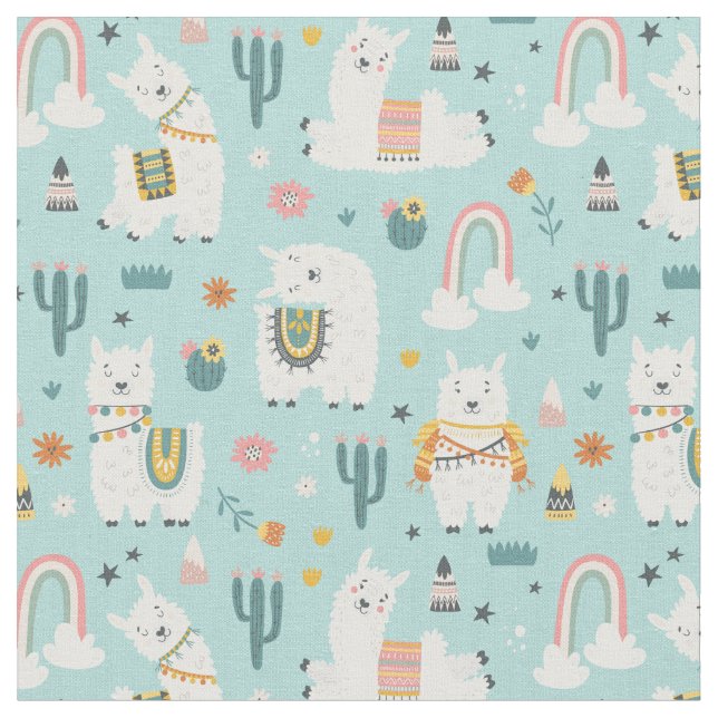 Llamas Fabric (Close Up)