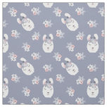 Llamas &amp; Flowers Pattern Fabric