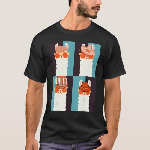 Llamas in Hats T-Shirt