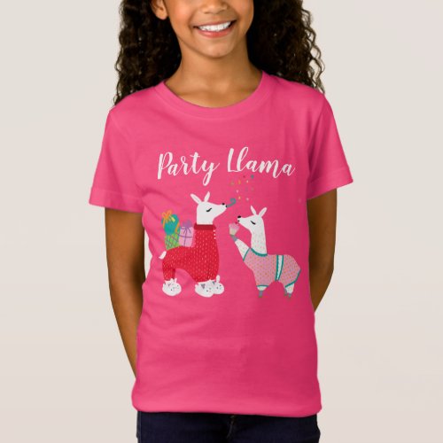 Llamas in Pajamas Slumber Party T_Shirt