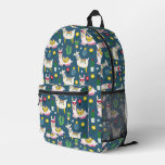 Llamas In Sunglasses Pattern Printed Backpack