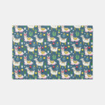 Llamas In Sunglasses Pattern Rug