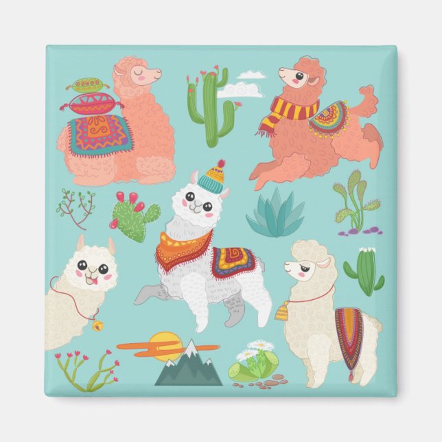 Llamas Magnet (Front)