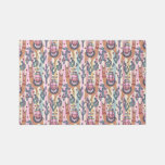 Llamas On Stripes Pattern Rug