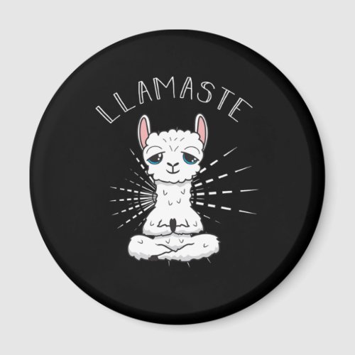 LLamaste Namaste Yoga Lama Spiritual Meditate Gift Magnet