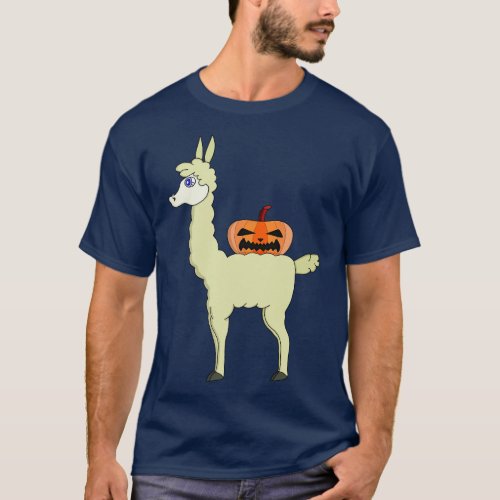 Llamaween Llama Halloween T_Shirt