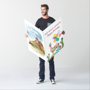 Llamazing Birthday Card 