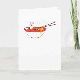 Llamen Funny Llama Ramen Gift For Alpaca Lovers Card
