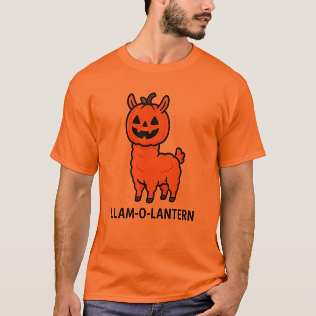 Llamo-o-lantern Halloween T-Shirt (Front)