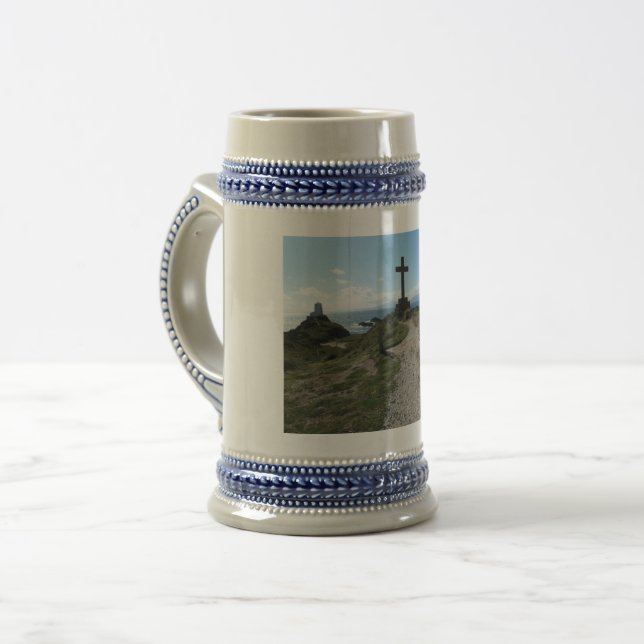 Llanddwyn Wales -Beer Mugs (Front Left)