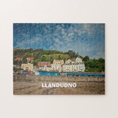 Llandudno Scenic Coastal beach view in Wales UK Jigsaw Puzzle