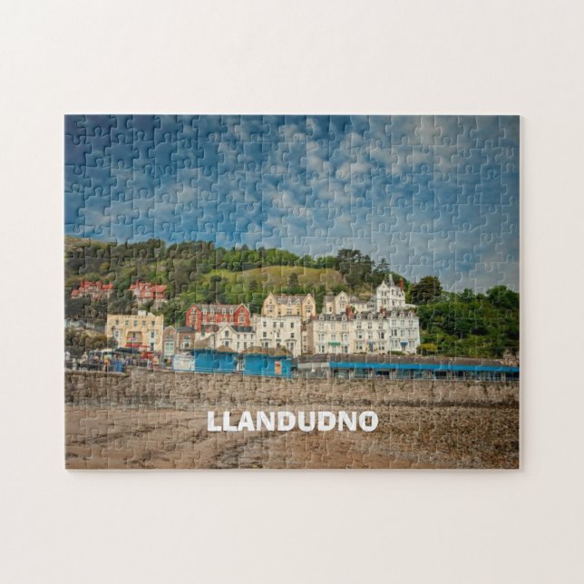 Llandudno Scenic Coastal beach view in Wales UK Jigsaw Puzzle (Horizontal)