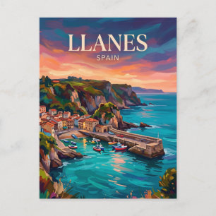 Llanes Spain Postcard