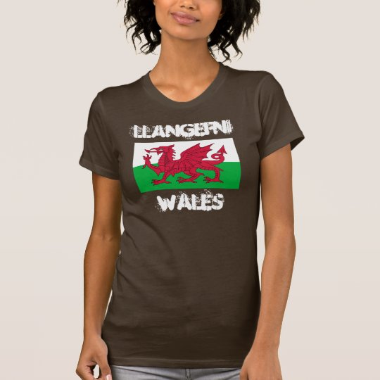 Llangefni, Wales with Welsh flag T-Shirt