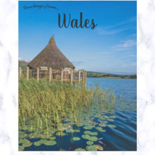 Llangorse Lake Brecon Wales Postcard